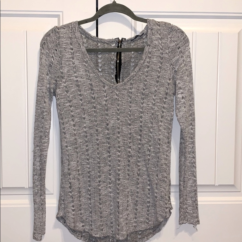 Gray sweater